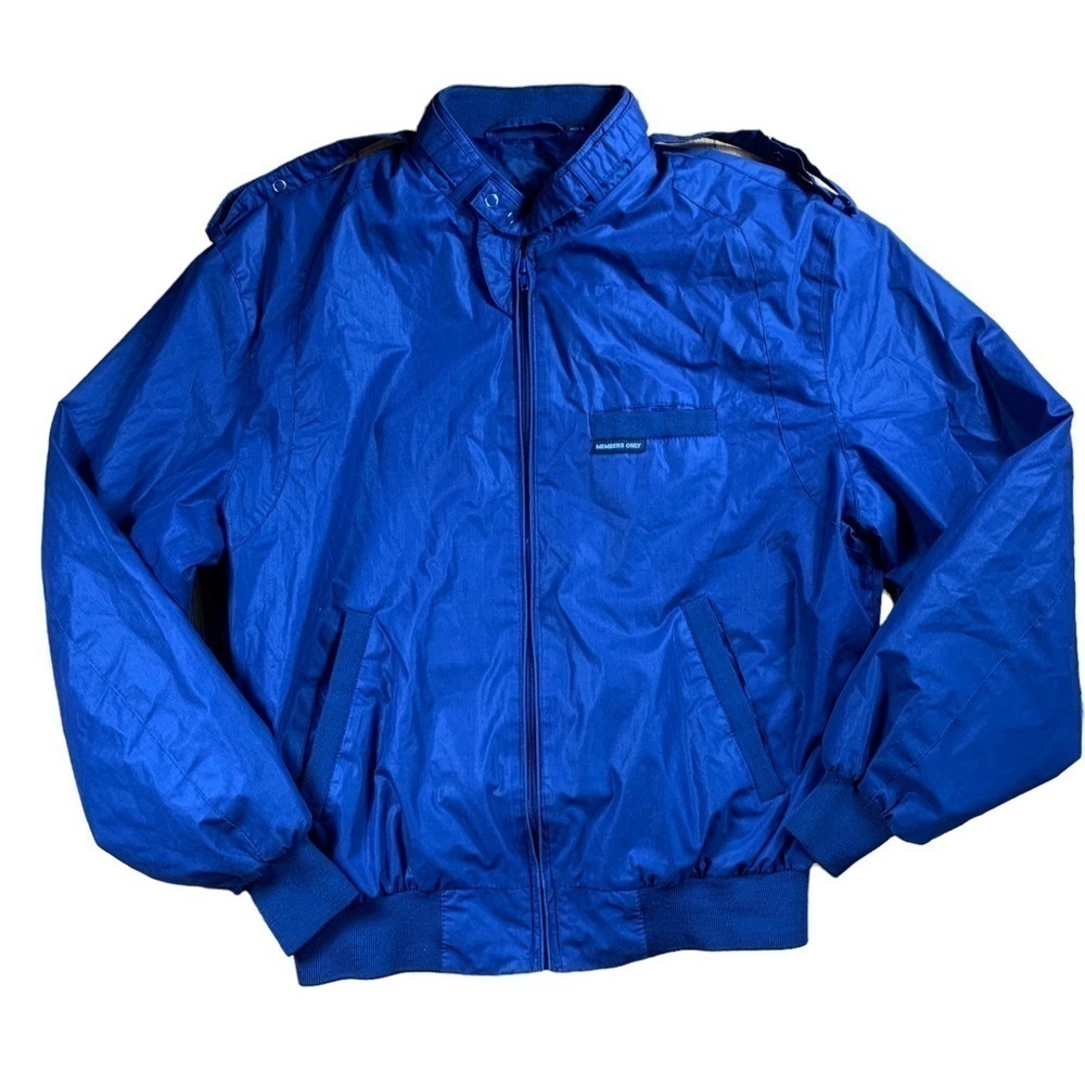 Members Only Navy Blue Bomber Jacket